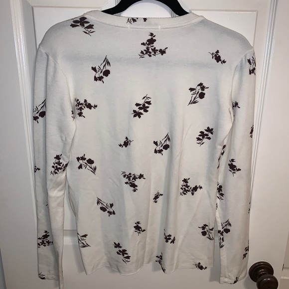 Stateside Floral Twist Front Long Sleeve Pullover - Picture 5 of 6